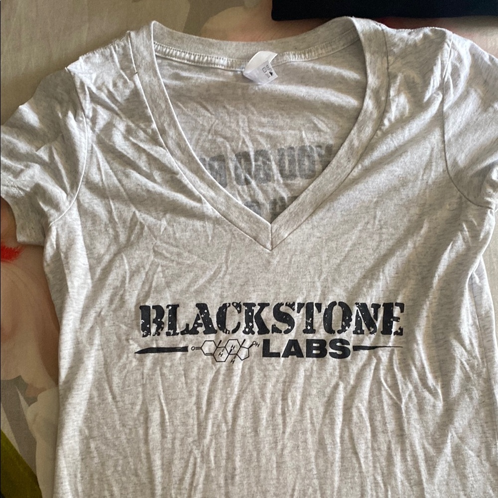 Blackstone Gray V-Neck Short Sleeve Tee